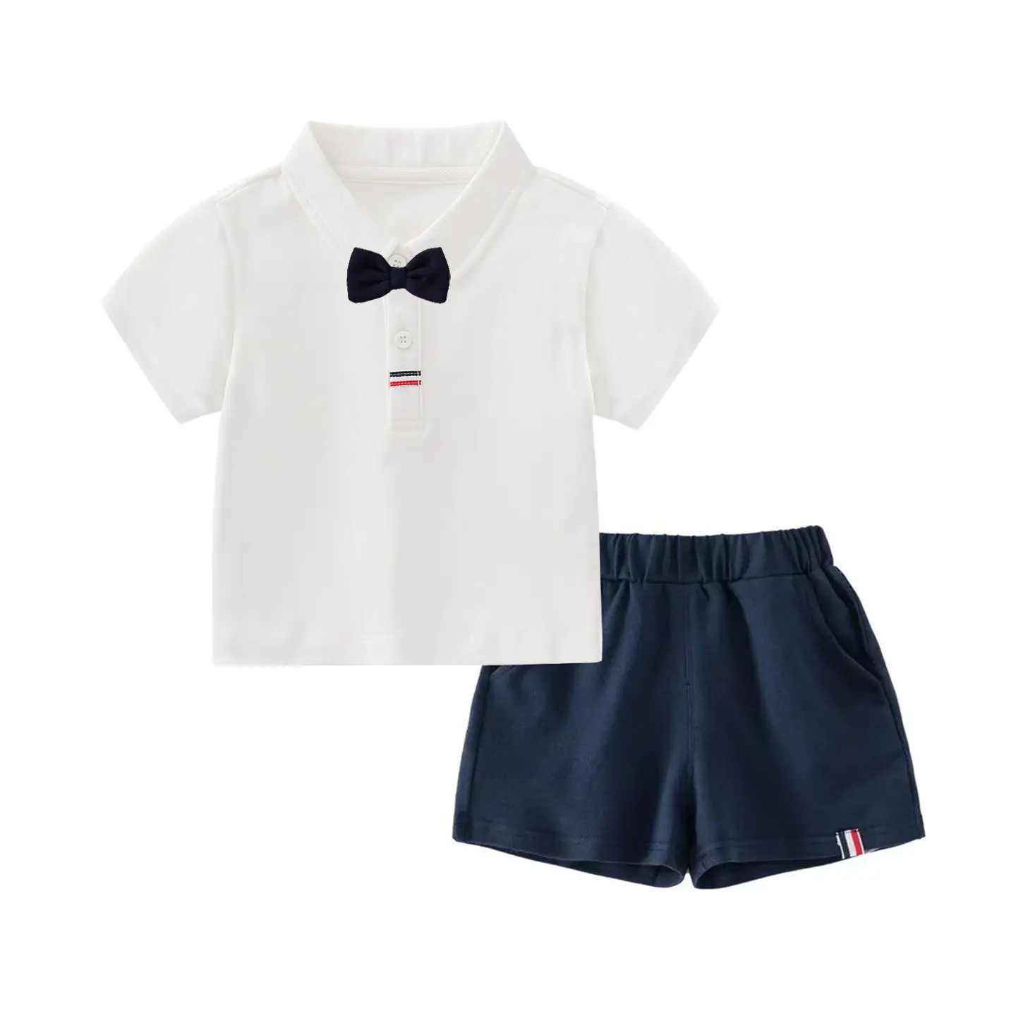 Children's 2-Piece Foreign Style Polo Shorts Set
