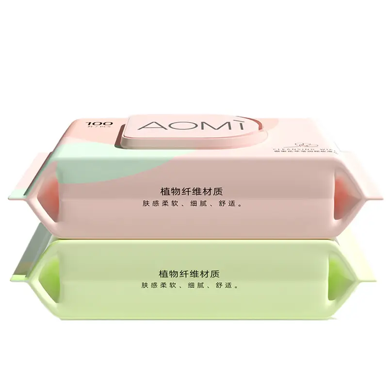 Aomi Makeup Remover Wipes 100 Pcs Non-Sensitive Deep Cleansing - Image 13