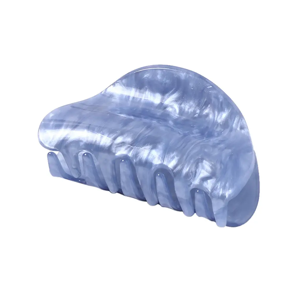 Acrylic Hair Clips Fashionable New Marble Water Ripple Grab Clip Back of the Head Elegant Hair Clip Fan-Shaped - Image 17