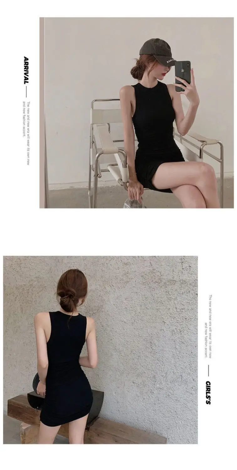 Pink Tight Waist Slimming Skirt for Women — feature 4