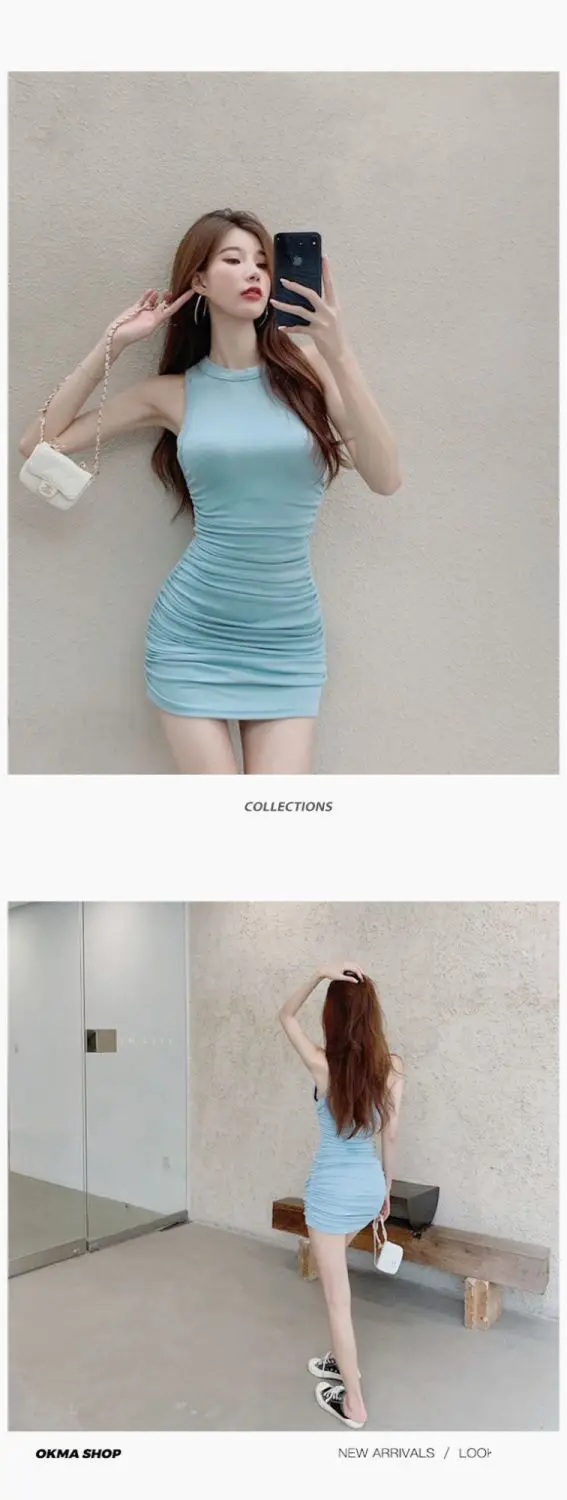 Pink Tight Waist Slimming Skirt for Women — feature 7
