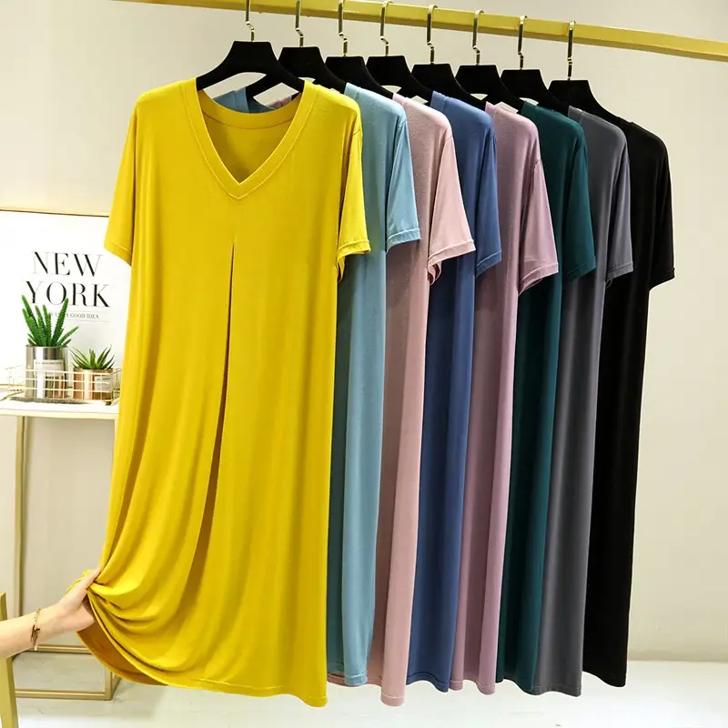 Mo Dair Cotton V-Neck Dress Large Summer Casual