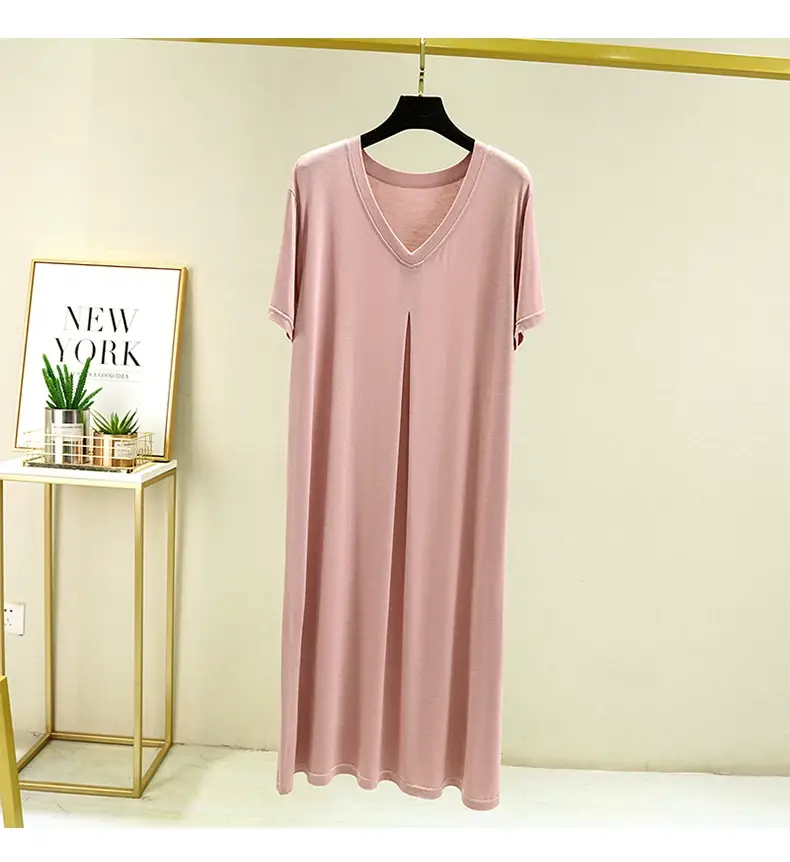 Mo Dair Cotton V-Neck Dress Large Summer Casual — feature 11