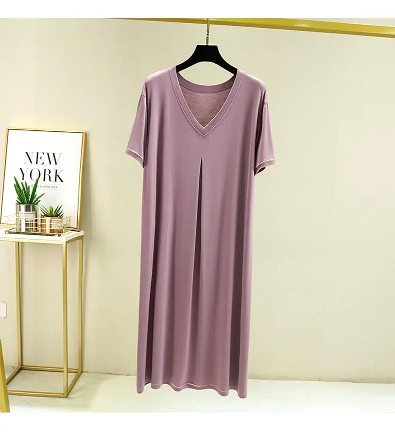 Mo Dair Cotton V-Neck Dress Large Summer Casual — feature 12