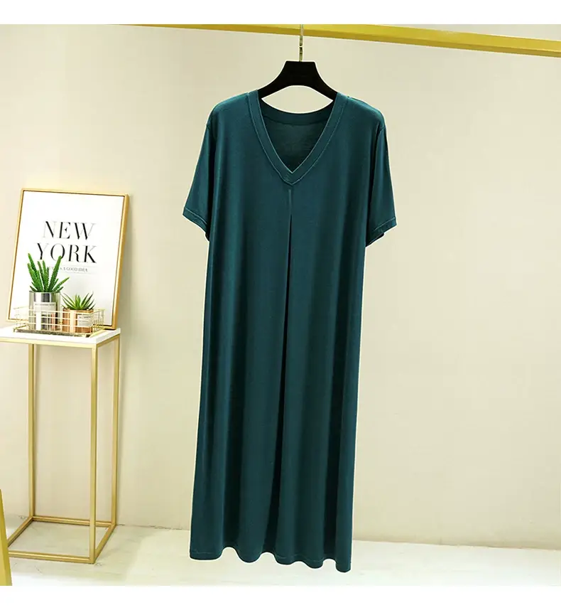 Mo Dair Cotton V-Neck Dress Large Summer Casual — feature 14