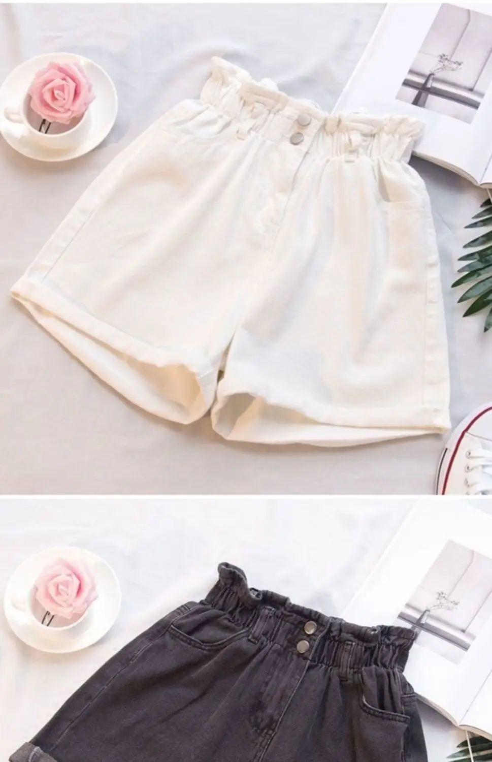 Women Denim Shorts High Waist Slimming 2022 — feature 9