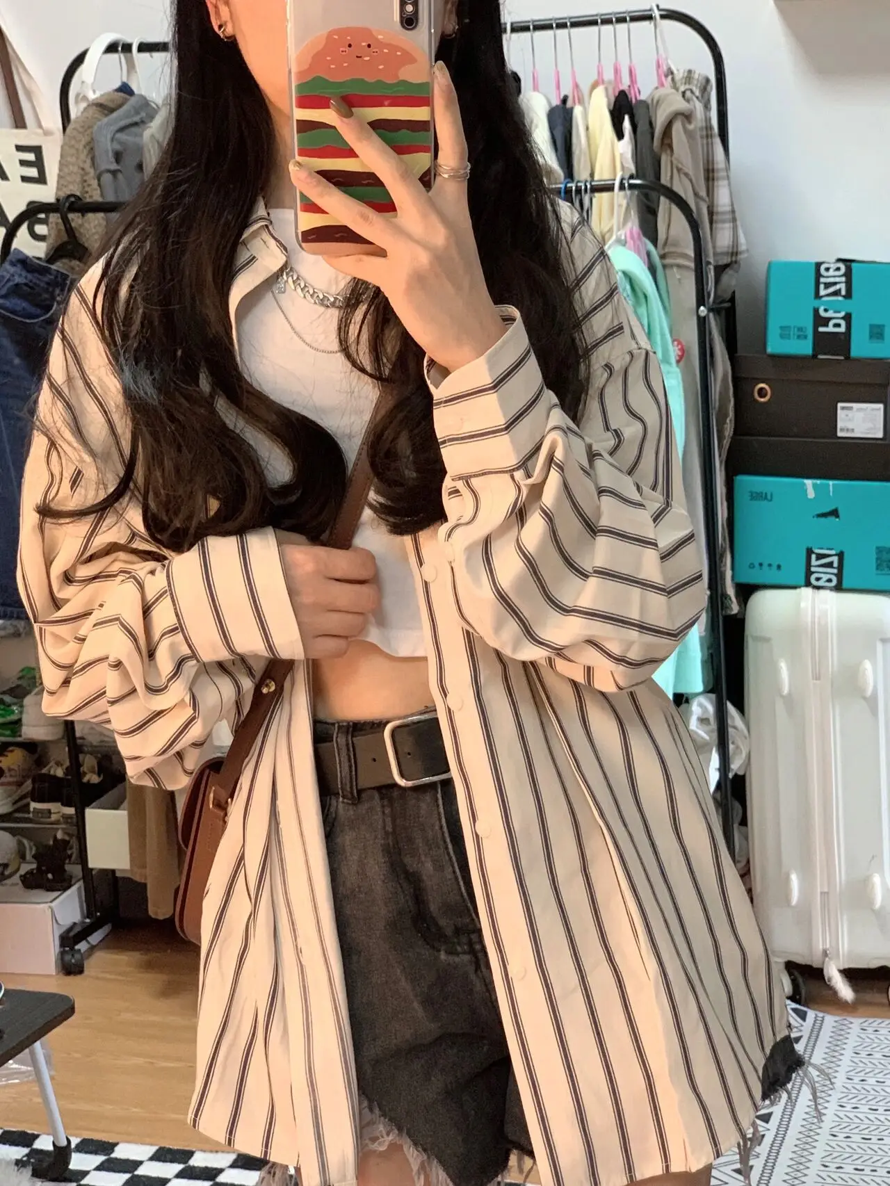 Women Striped Long Sleeve Cardigan Spring Autumn 2025 — feature 3