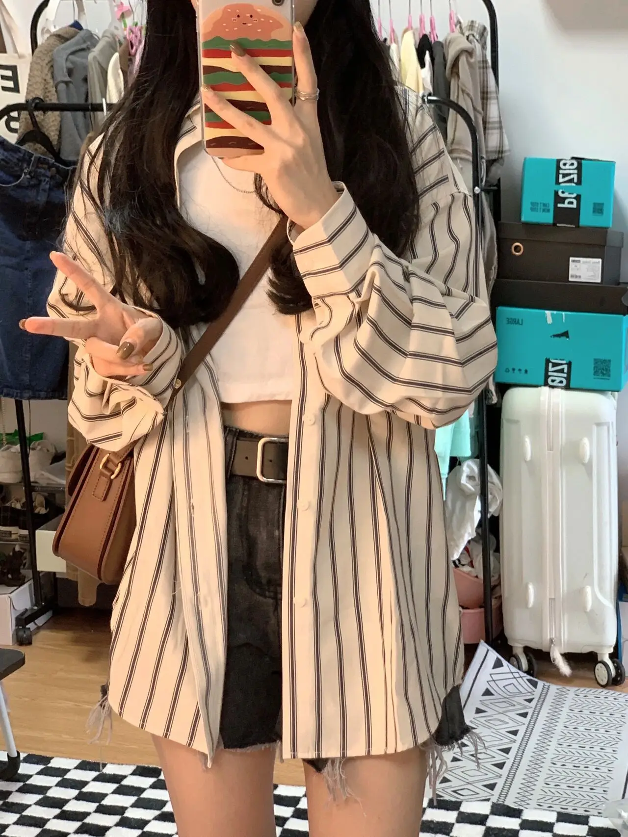 Women Striped Long Sleeve Cardigan Spring Autumn 2025 — feature 4