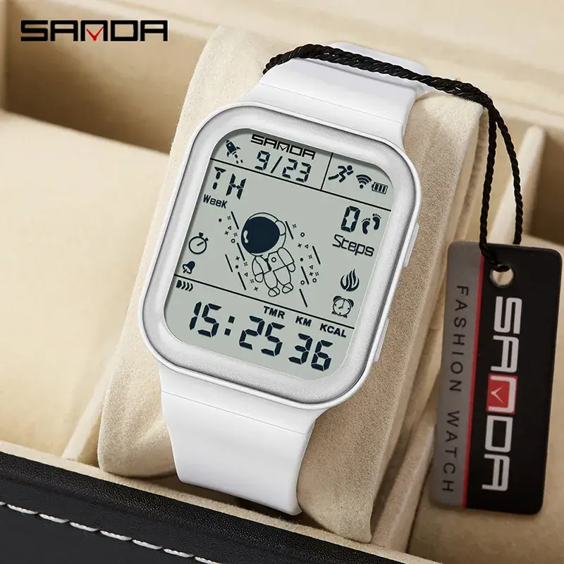 Sanda Step Calorie Electronic Watch Black Astronaut Series - Image 9