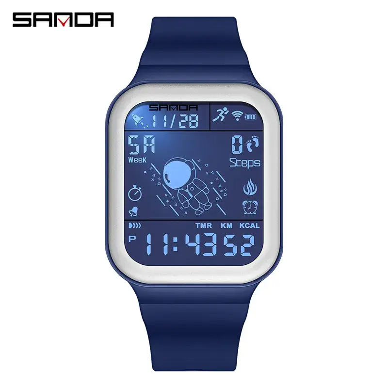 Sanda Step Calorie Electronic Watch Black Astronaut Series - Image 11
