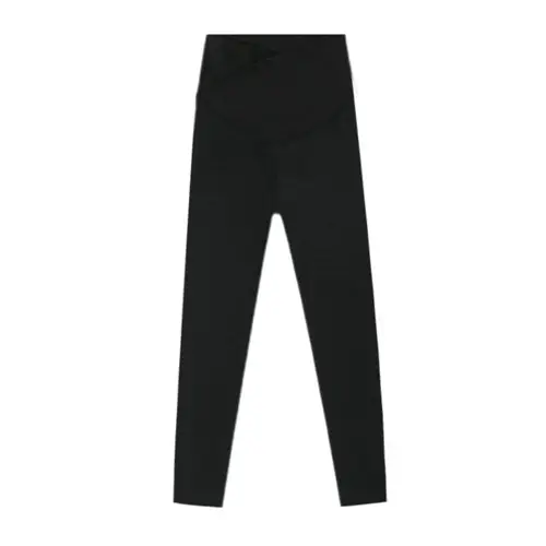 Pregnant Women's Fleece Lined Shark Pants Grey Black - Image 6