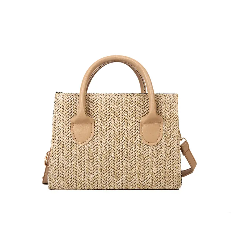 Straw Woven Shoulder Bag 2022 Japanese Style - Image 9