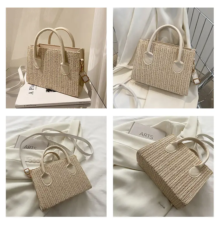Straw Woven Shoulder Bag 2022 Japanese Style — feature 10