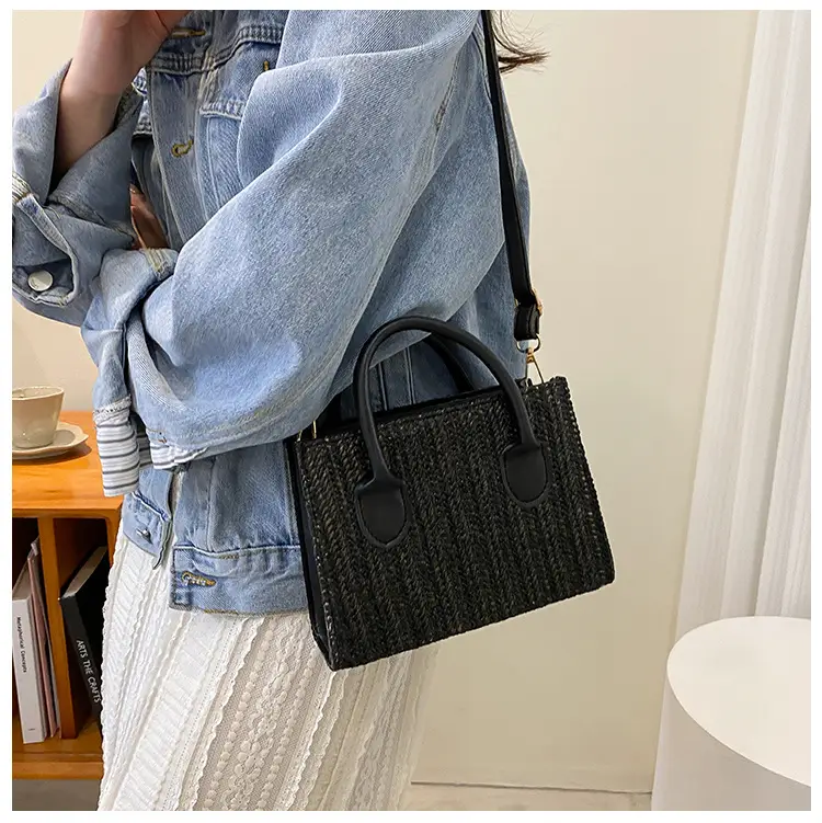 Straw Woven Shoulder Bag 2022 Japanese Style — feature 13