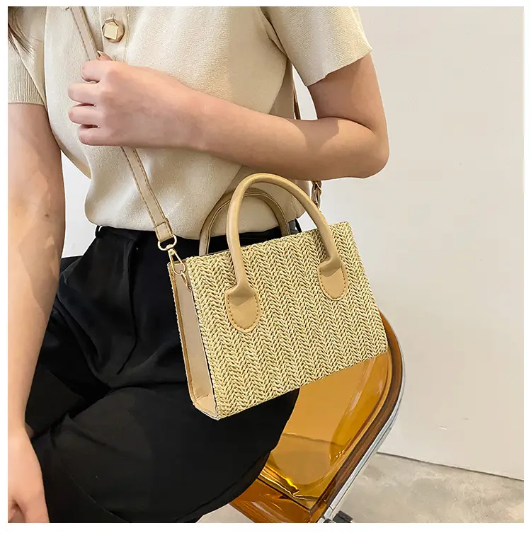 Straw Woven Shoulder Bag 2022 Japanese Style — feature 20
