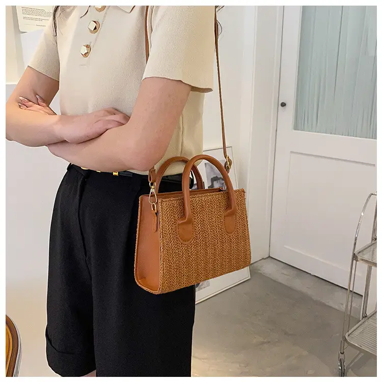 Straw Woven Shoulder Bag 2022 Japanese Style — feature 24