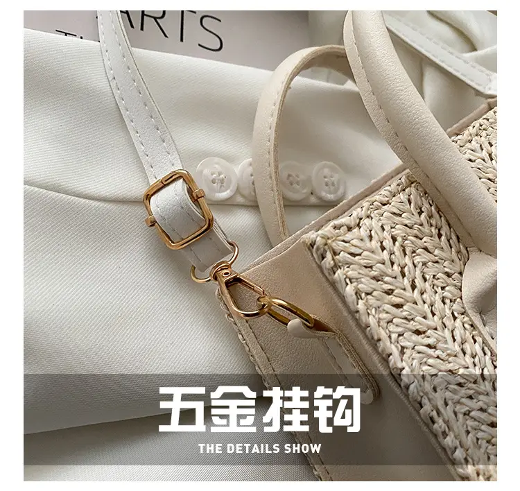 Straw Woven Shoulder Bag 2022 Japanese Style — feature 5