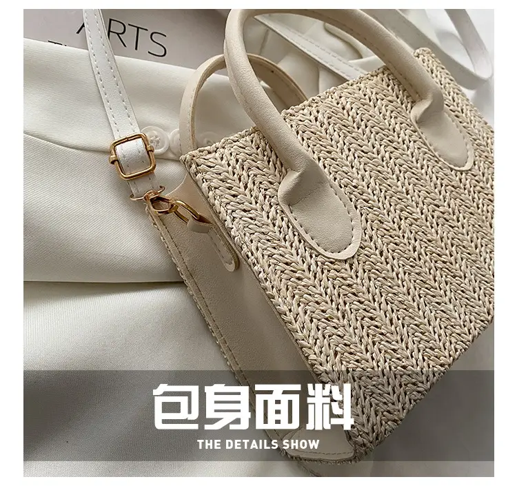 Straw Woven Shoulder Bag 2022 Japanese Style — feature 6