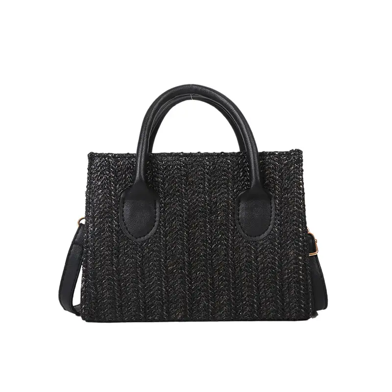 Straw Woven Shoulder Bag 2022 Japanese Style - Image 2