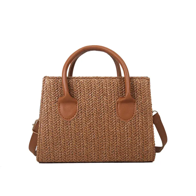 Straw Woven Shoulder Bag 2022 Japanese Style - Image 3