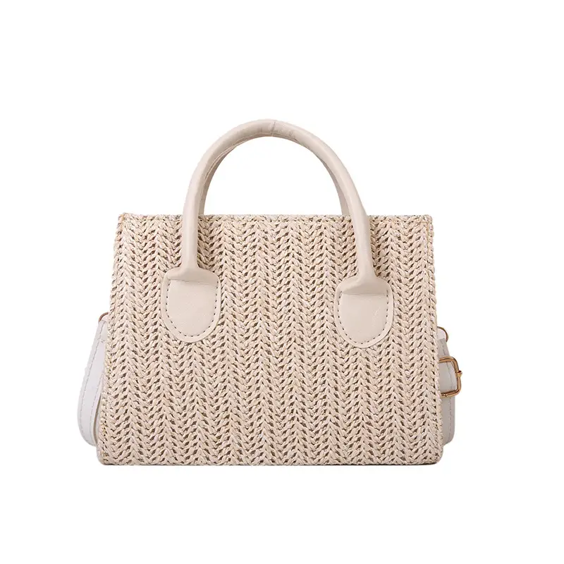 Straw Woven Shoulder Bag 2022 Japanese Style - Image 4
