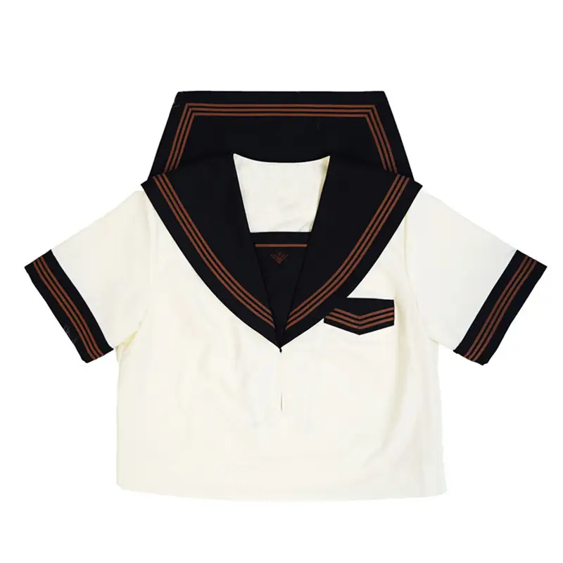Women's Tea Feather School Suit Black White Summer - Image 9