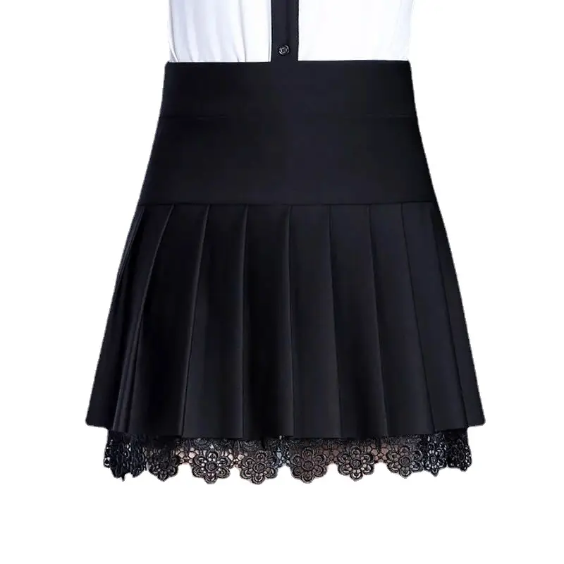 Black Pleated Skirt for Women Spring Summer Wear - Image 7