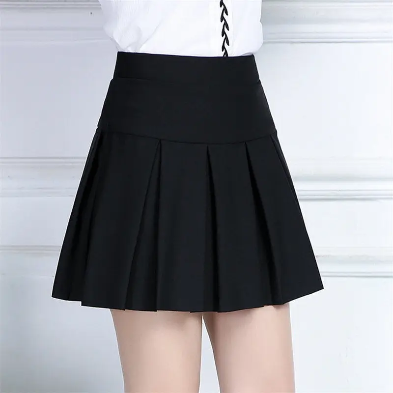 Black Pleated Skirt for Women Spring Summer Wear - Image 2