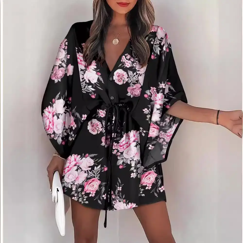 2023 Printed V-Neck Beach Dress for Women - Image 7