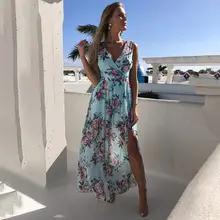 2023 Printed V-Neck Beach Dress for Women — feature 15