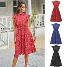 2023 Printed V-Neck Beach Dress for Women — feature 3