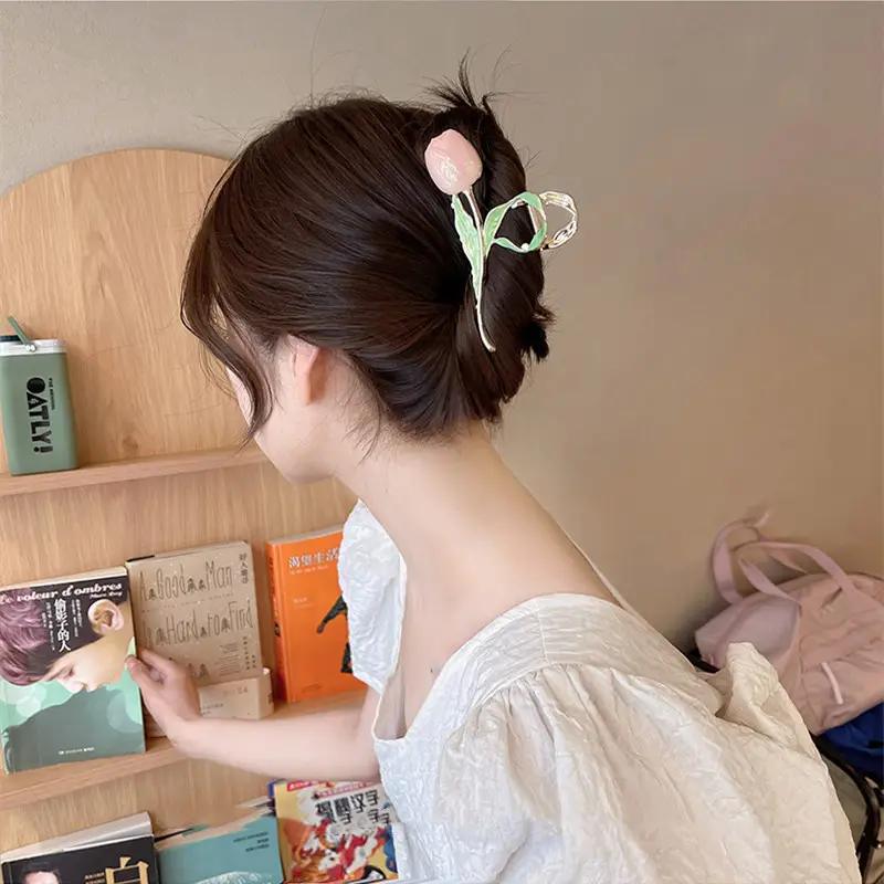 Korean Style Tulip Clip Net Red Hairpin 2022 - Image 7