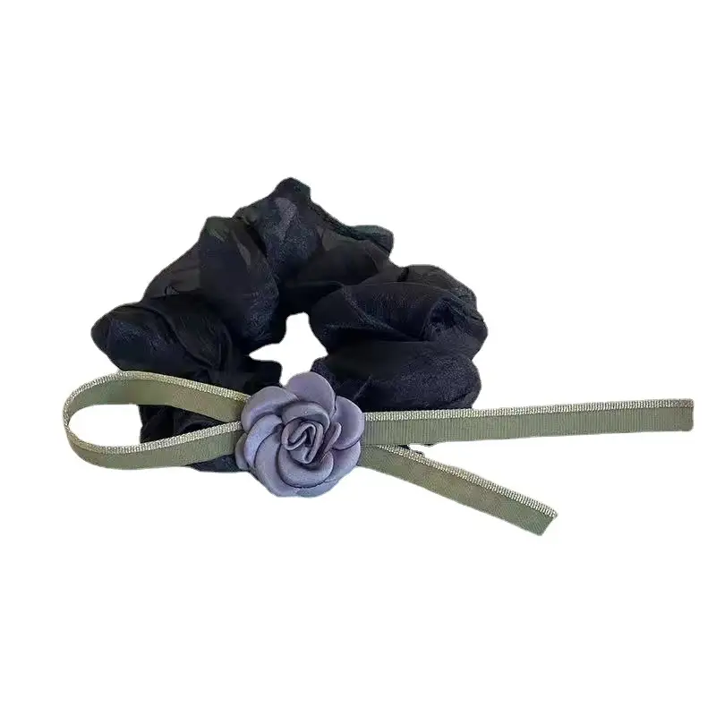New Camellia Hair Band with Rose Flower Decor - Image 9