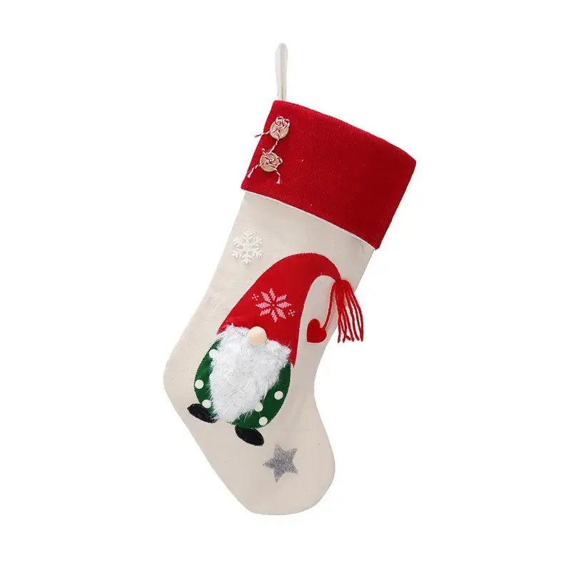 Santa Claus Faceless Doll Christmas Stocking Pendant