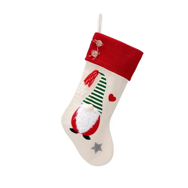 Santa Claus Faceless Doll Christmas Stocking Pendant