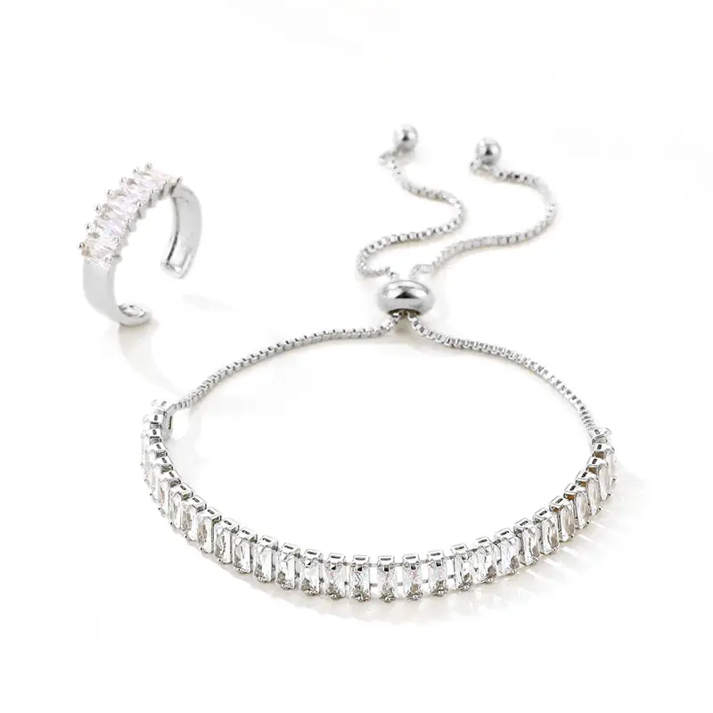 Adjustable Zircon Bracelet Set for Women - Image 7