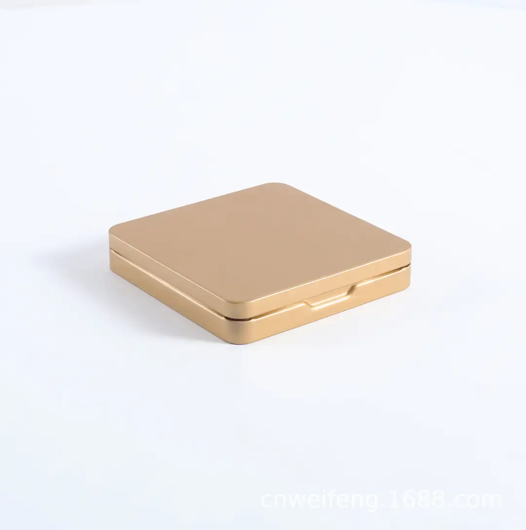 Square Flip-Top Tea Cake Tin Box Portable Tinplate Tea White Tea Tin Can Packaging Ready for Sale Wholesale High Appearance
