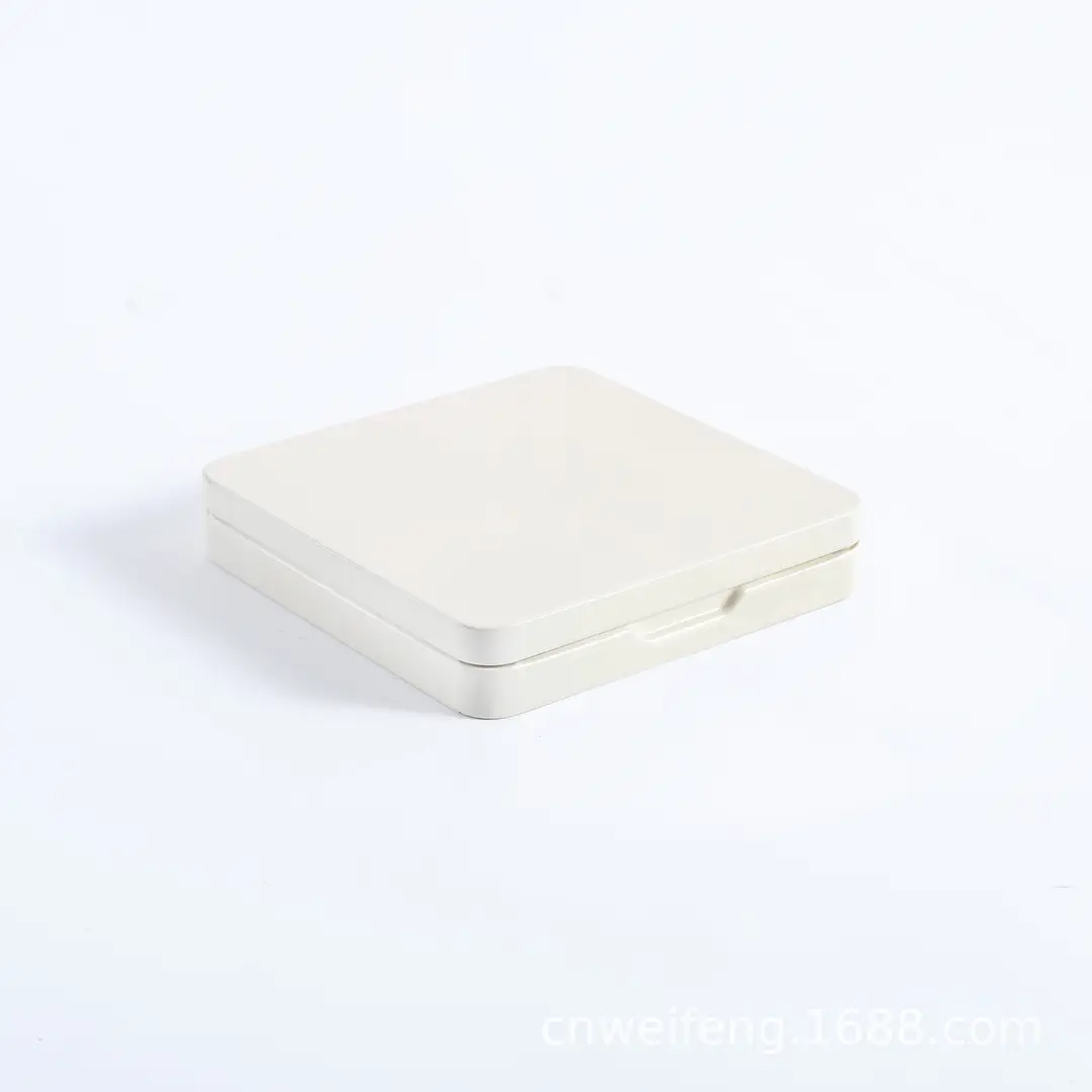 Square Flip-Top Tea Cake Tin Box Portable Tinplate Tea White Tea Tin Can Packaging Ready for Sale Wholesale High Appearance