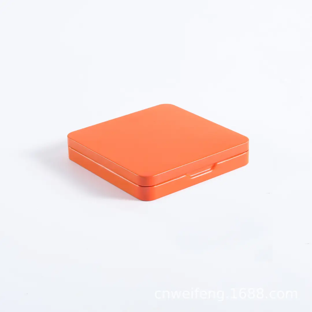 Square Flip-Top Tea Cake Tin Box Portable Tinplate Tea White Tea Tin Can Packaging Ready for Sale Wholesale High Appearance