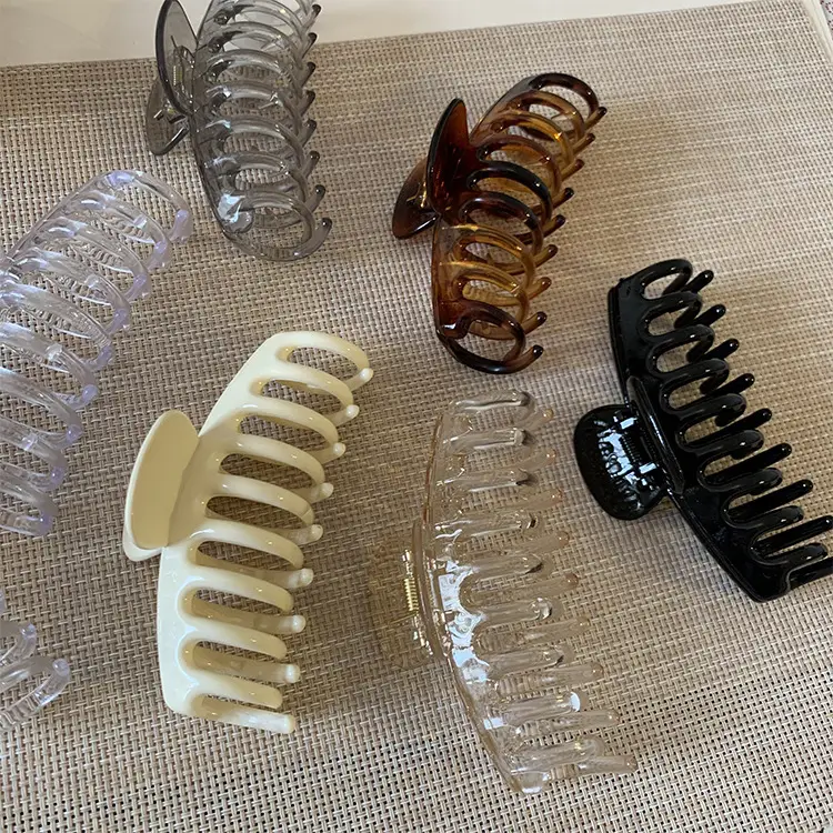 2022 New Women's Hair Clip Large Amber Keel - Image 7