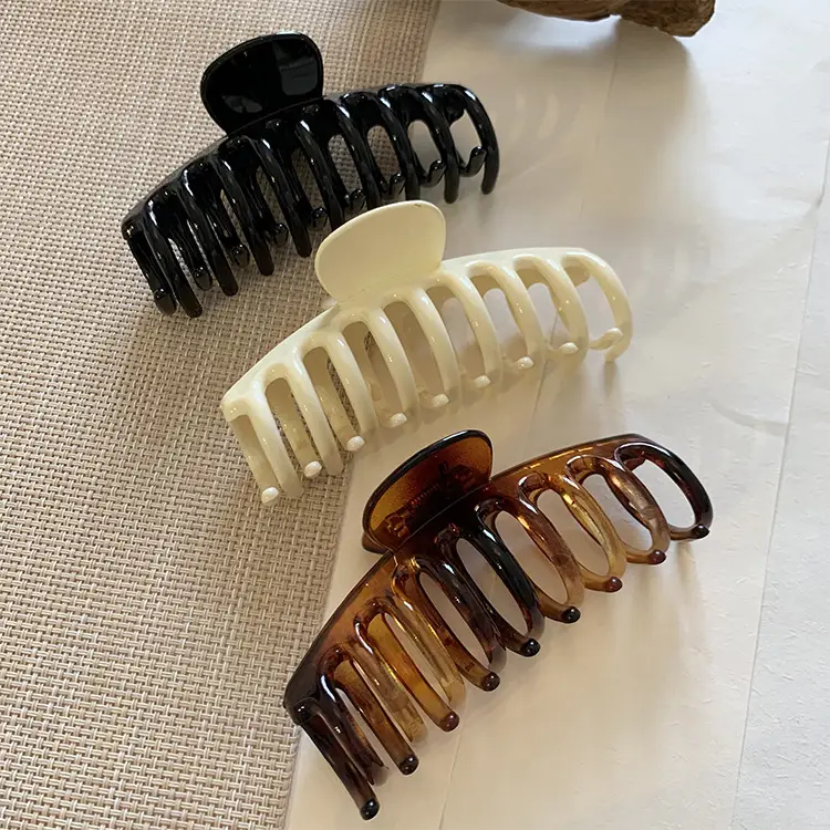 2022 New Women's Hair Clip Large Amber Keel - Image 8