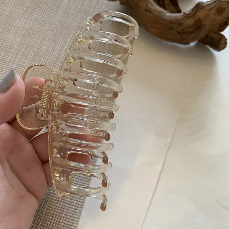 2022 New Women's Hair Clip Large Amber Keel - Image 5