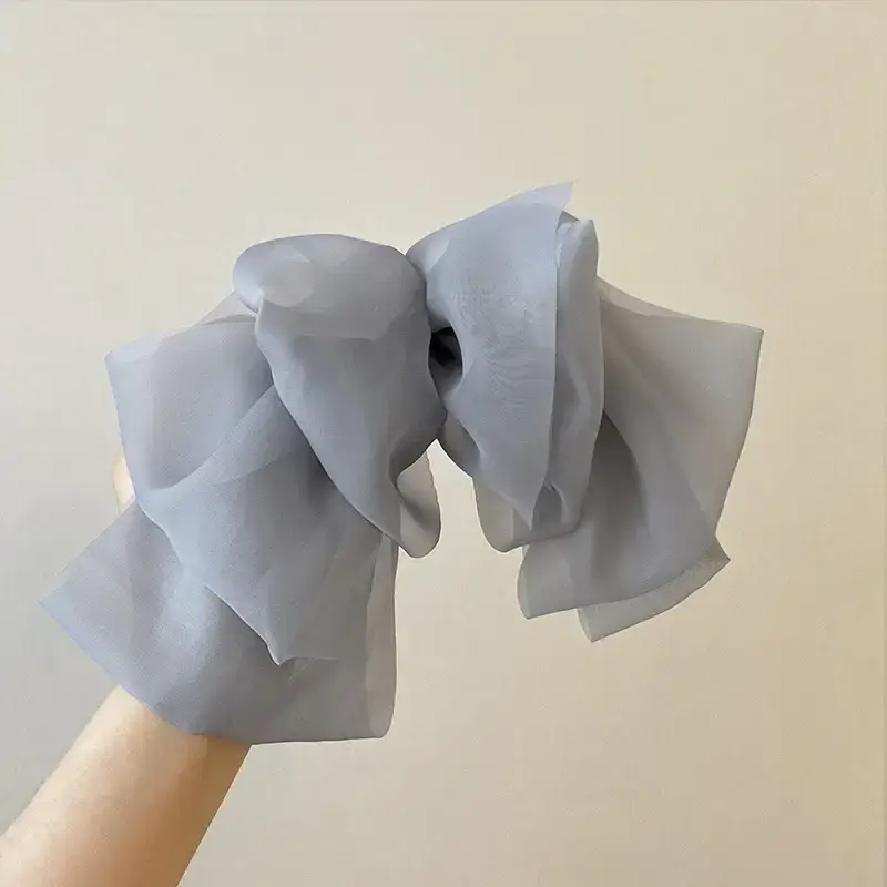 Women's Chiffon Hairpin with Super Fairy Ponytail Spring Clip - Image 4