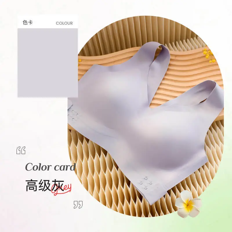 Miao Anna~Cross Beauty Vest Without Rims, Traceless Push-Up Sports Small Breasts, Secondary Breasts, Push-Up Front Button Bra for Women