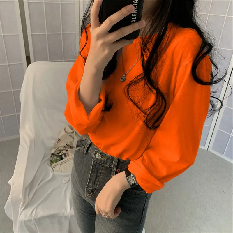 Women Loose B-Top T-Shirt Long Sleeve Autumn 2025 - Image 10