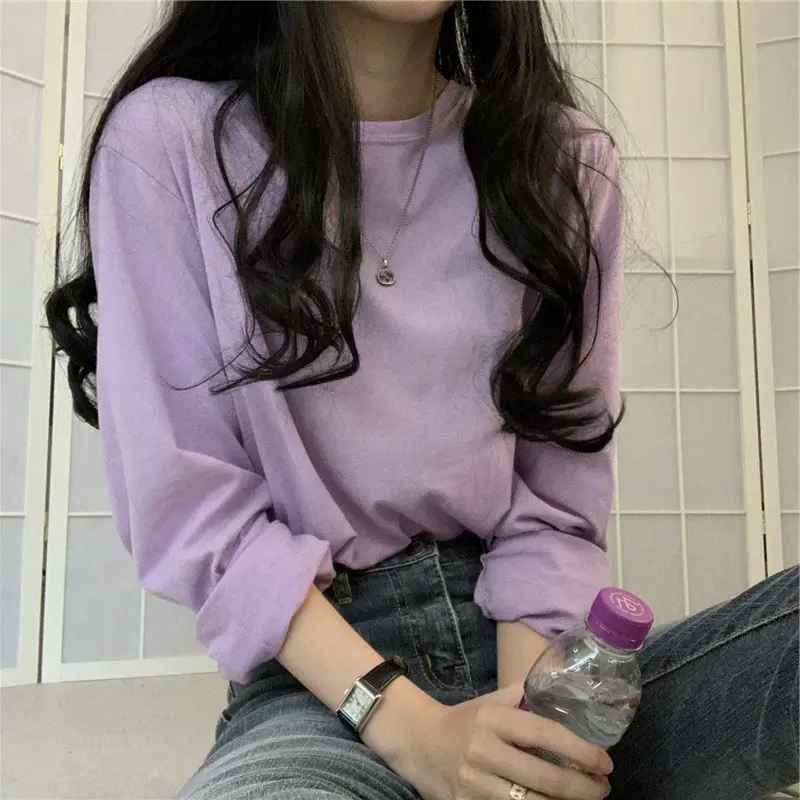 Women Loose B-Top T-Shirt Long Sleeve Autumn 2025 - Image 13