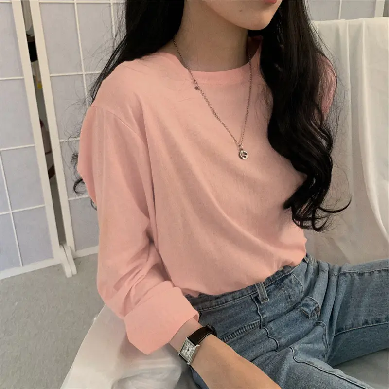 Women Loose B-Top T-Shirt Long Sleeve Autumn 2025 - Image 5