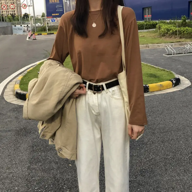 Women Loose B-Top T-Shirt Long Sleeve Autumn 2025 - Image 6
