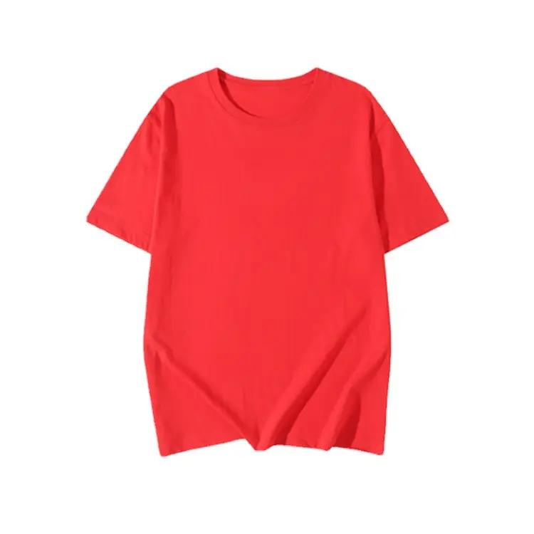 Women's Orange Cotton T-Shirts 230g Loose Fit - Image 23