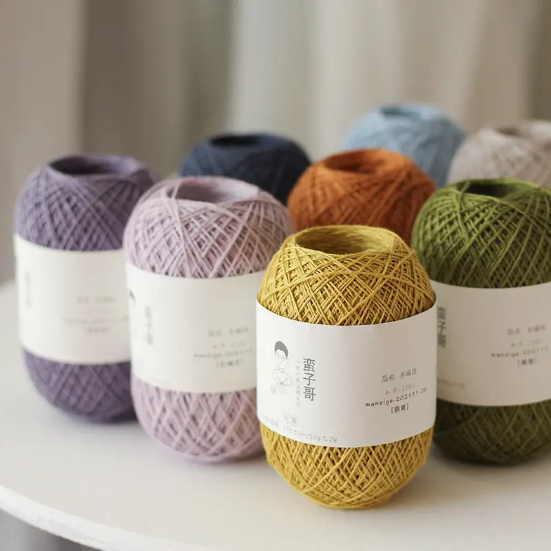 Yunfei 100% linen thread No.5 thin thread hand-knitted Rod needle crochet wool hand-knitted crochet thread twine